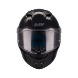 Casque intégral enfant homologué ECE 22-06 MT Stinger 2 Kids noir face avant et ventilations