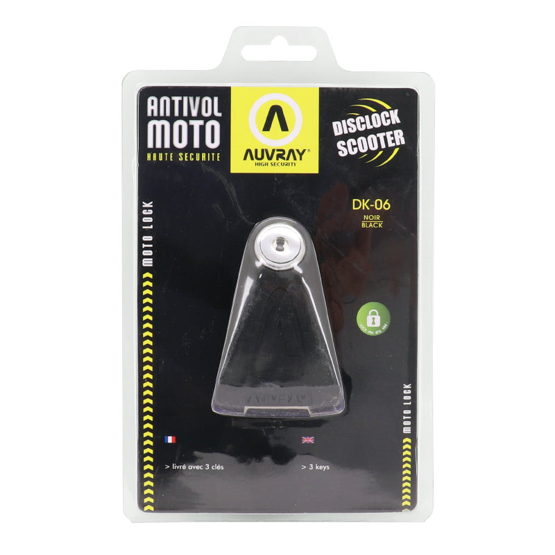 Antivol Bloque Disque Auvray Dk06 Diam 6Mm Noir Mat