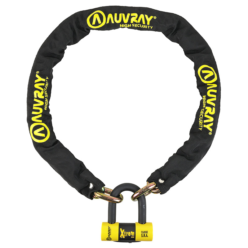 Antivol A Chaine Auvray Xtrem 1.40M Maillon Diam 13.5Mm Avec U Xtrem Mini 52X65Mm (Diam 16Mm) (Classe Sra Chaine + U)