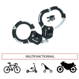 Antivol Velo / Trottinette A Menotte Masterlock Street Cuff L36 Cm - Livre Avec 4 Cles - Niveau Securite 9