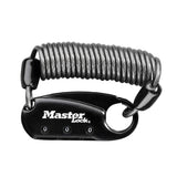 Antivol Cable A Combinaison / Code Masterlock L 90Cm Noir - Pour Casque/Sac