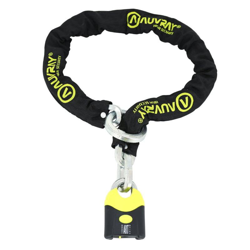 Antivol A Chaine Auvray K-Block Lasso 1.20M Maillon Diam 10,5 Mm Avec Cadenas 72 X 110 Mm