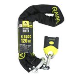 Antivol A Chaine Auvray K-Block Lasso 1.20M Maillon Diam 10,5 Mm Avec Cadenas 72 X 110 Mm