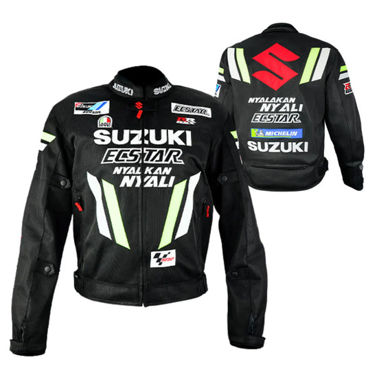 Blouson Moto Été | Suzuki Racing Team Noir - LE PRATIQUE DU MOTARD