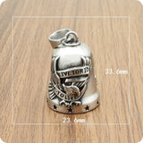 Guardian Bell® "Live to Ride" – La Cloche Porte - Bonheur (Acier Inoxydable) - LE PRATIQUE DU MOTARD