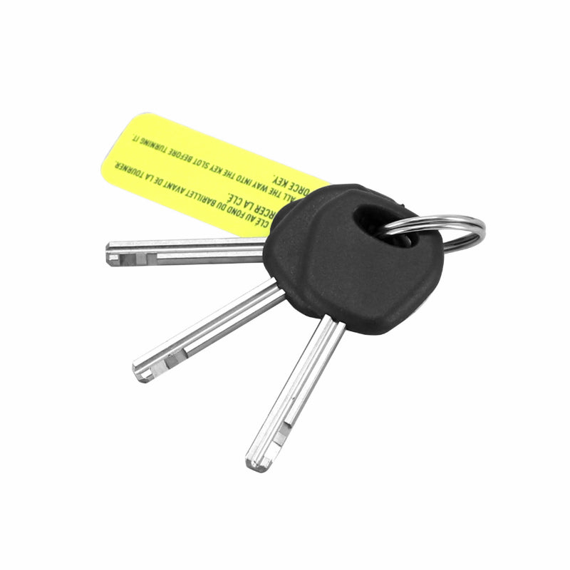 Antivol U / Bloque Disque Armlock Ck5 Noir/Orange Mini 52X65Mm Diam 16Mm Avec Cordon De Rappel Orange (Classe Sra) (3 Cles)