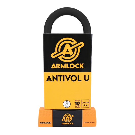Antivol U Armlock Ck3 Noir/Orange 85 X 250 Mm (Diam 18 Mm) (Classe Sra)
