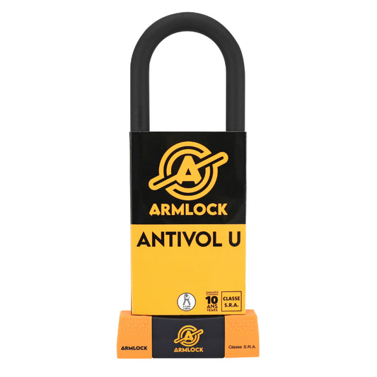 Antivol U Armlock Ck4 Noir/Orange 85 X 310 Mm (Diam 18 Mm) (Classe Sra)
