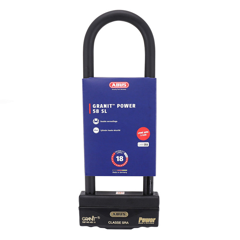 Antivol U Abus Granit Power 84 X 309 Mm (Diam 18 Mm) (Classe Sra)
