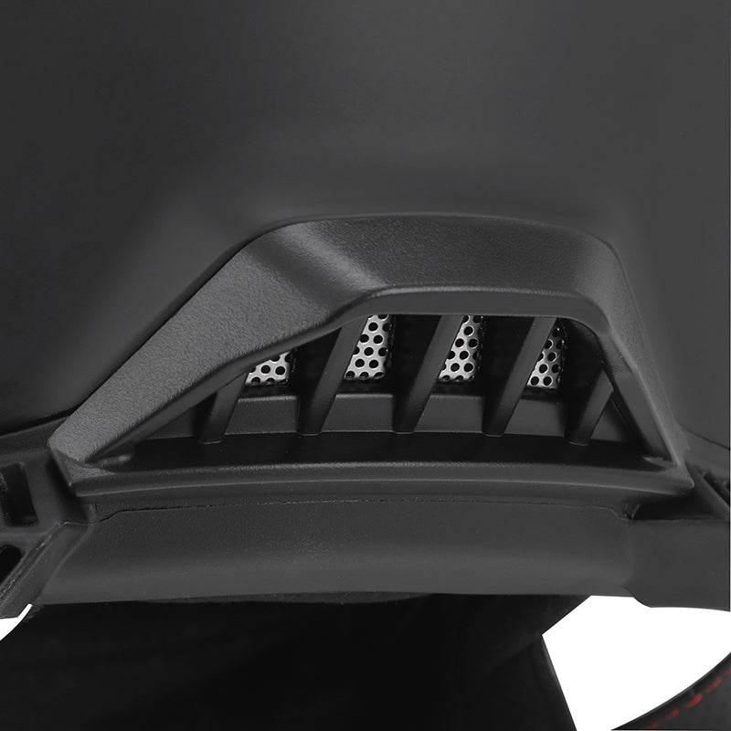 Casque intégral ADX AI500 Noir Mat — détail arrière de la coque