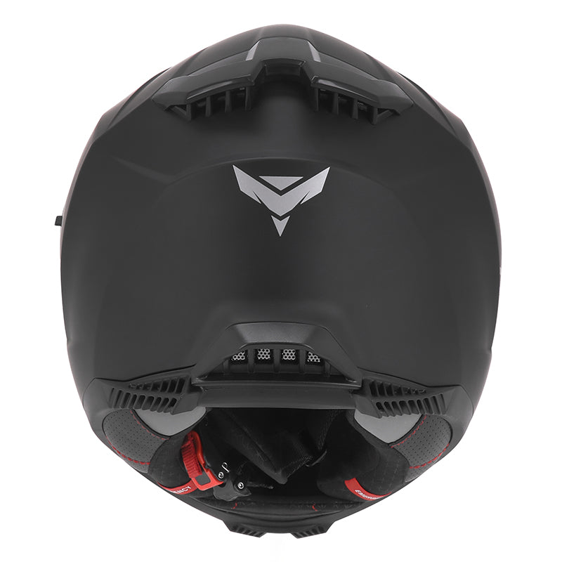 Casque intégral ADX AI500 Noir Mat — vue arrière