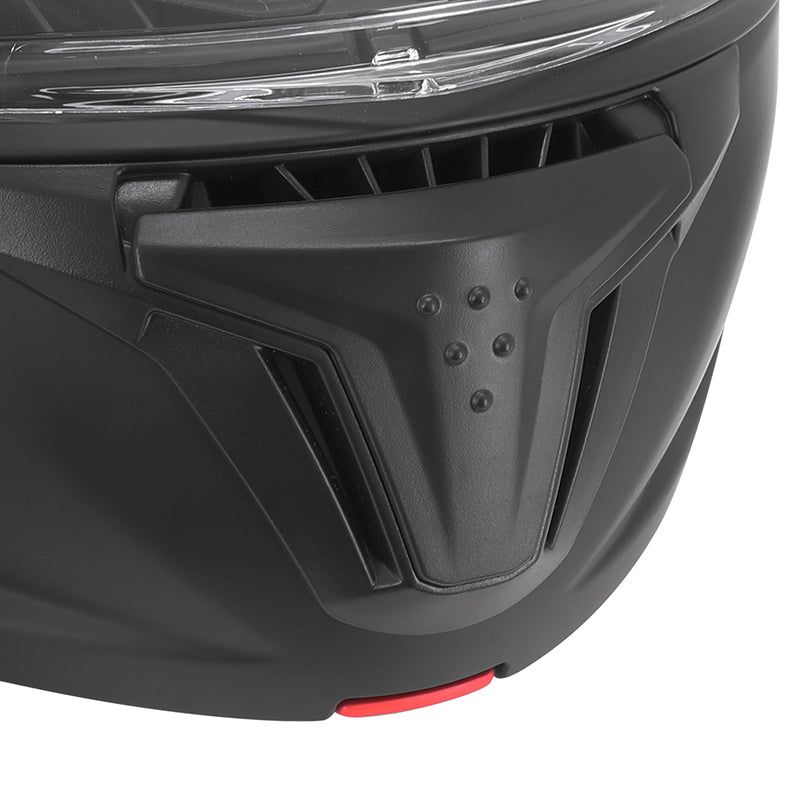Casque modulable ADX AM600 Noir Mat — détail de la mentonnière