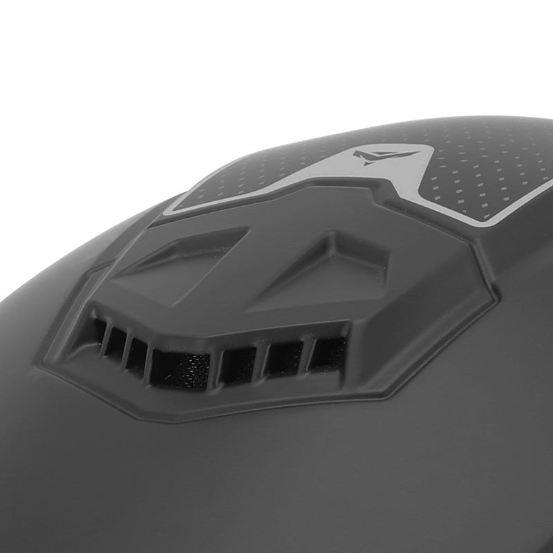 Casque jet ADX AJ300 Noir Mat — détail du dessus de la coque
