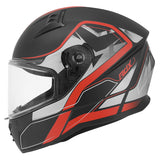 Casque intégral ADX AI400 EVO Noir/Rouge Mat — profil