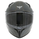Casque intégral ADX AI400 EVO Gris Brillant — vue de face