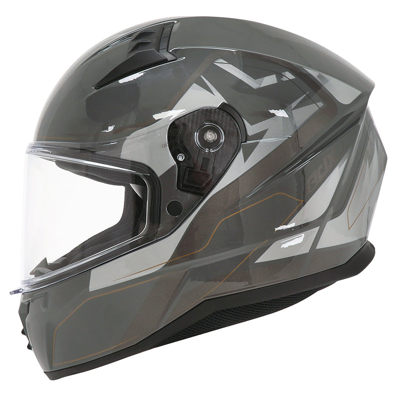 Casque intégral ADX AI400 EVO Gris Brillant — profil