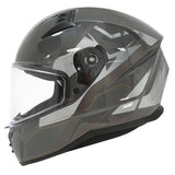 Casque intégral ADX AI400 EVO Gris Brillant — profil