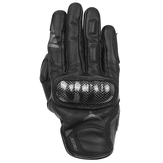 Gants moto cuir Daytona Noir — dos de la main de face