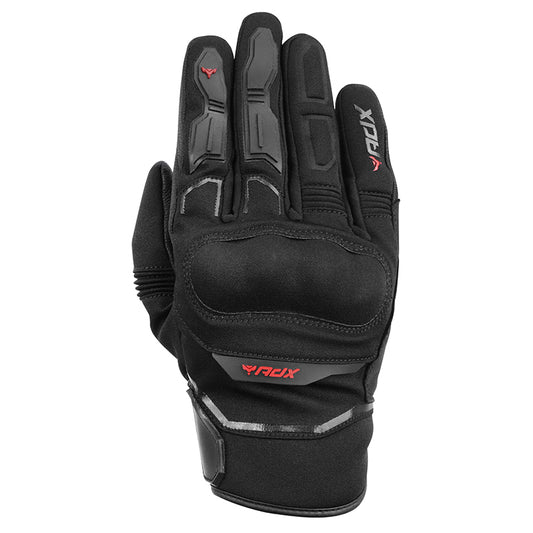 Gants moto mi-saison Metropolis Noir/Gris — dos de la main de face
