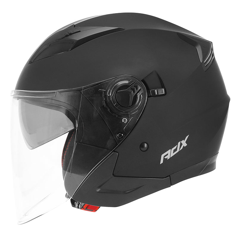 Casque jet ADX AJ150 Noir Mat — profil