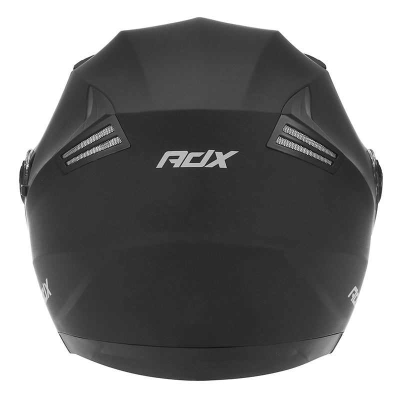 Casque jet ADX AJ150 Noir Mat — vue arrière