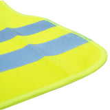Gilet jaune enfant — détail des bandes réfléchissantes