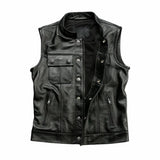 Gilet cuir biker Harley Davidson - SOA - LE PRATIQUE DU MOTARD