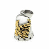 Guardian Bell® "Live to Ride" – La Cloche Porte - Bonheur (Acier Inoxydable) - LE PRATIQUE DU MOTARD