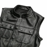 Gilet cuir biker Harley Davidson - SOA - LE PRATIQUE DU MOTARD