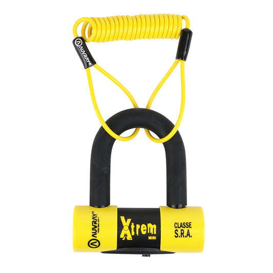 Antivol U / Bloque Disque Auvray Xtrem Mini 52X65Mm Diam 16Mm Avec Cordon De Rappel (Classe Sra) (3 Cles)