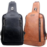 Sacoche en cuir bandouliere homme - JEEP - LE PRATIQUE DU MOTARD