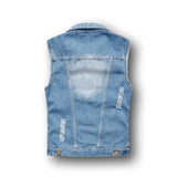 Veste en jean sans manche homme – Classic Light West™ - LE PRATIQUE DU MOTARD