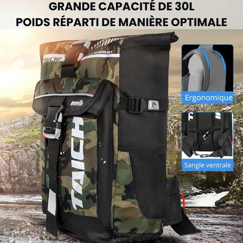 Sac à dos de moto étanche | TAICHI - LE PRATIQUE DU MOTARD