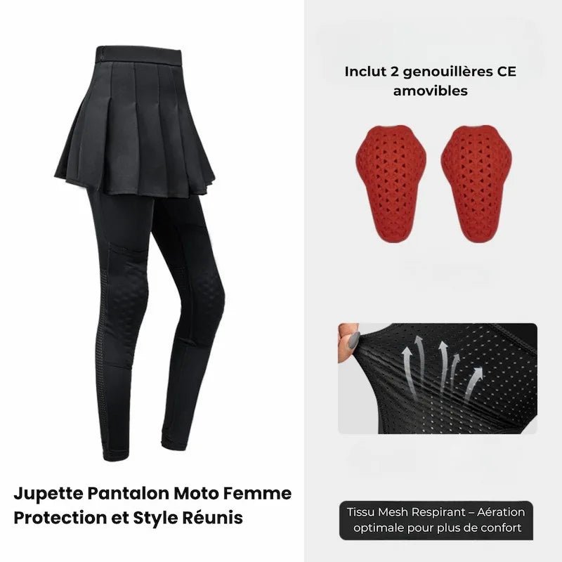 Pantalon Moto Femme été + Jupette - LE PRATIQUE DU MOTARD