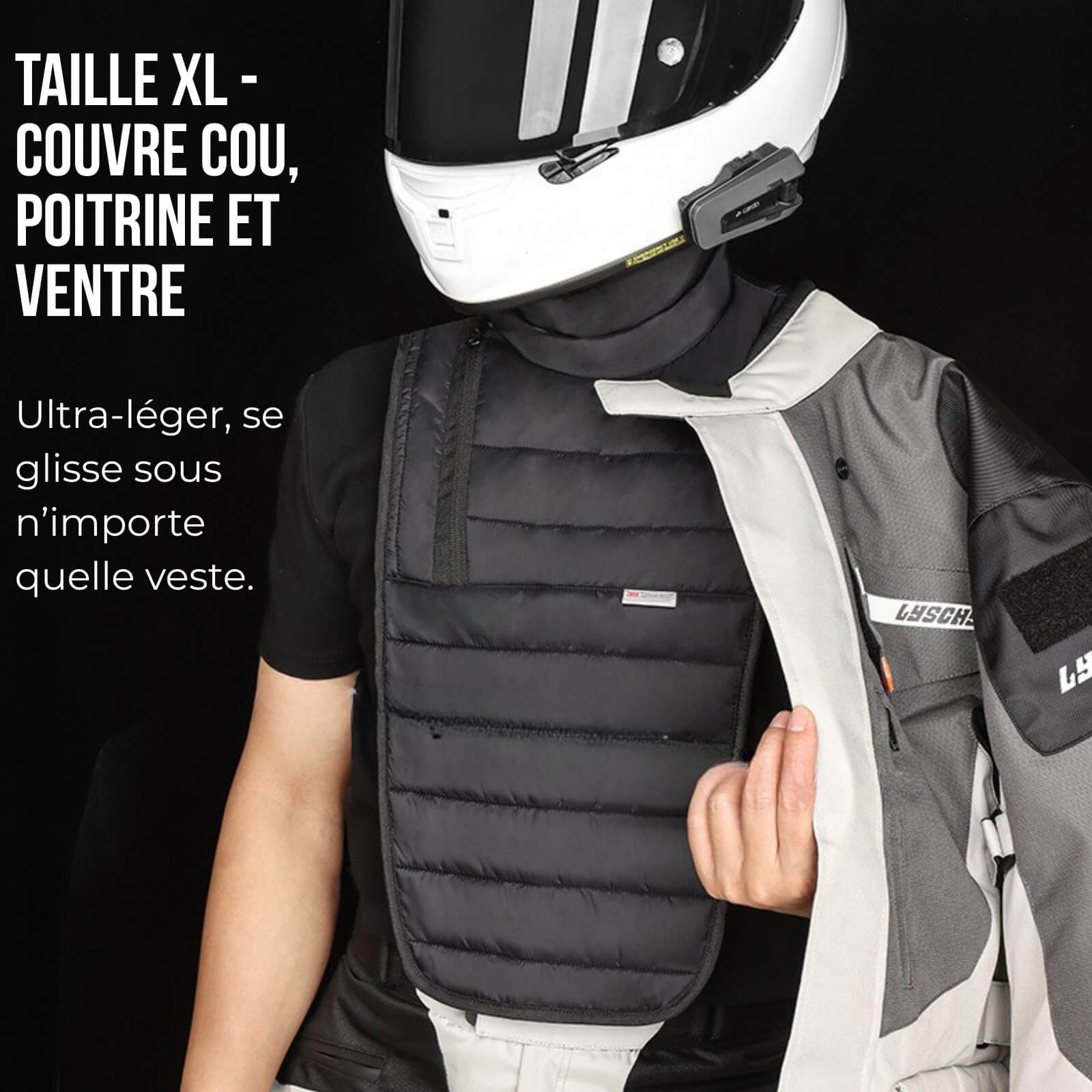 Tour de cou plastron moto | Bloque le vent. Garde la chaleur. - LE PRATIQUE DU MOTARD