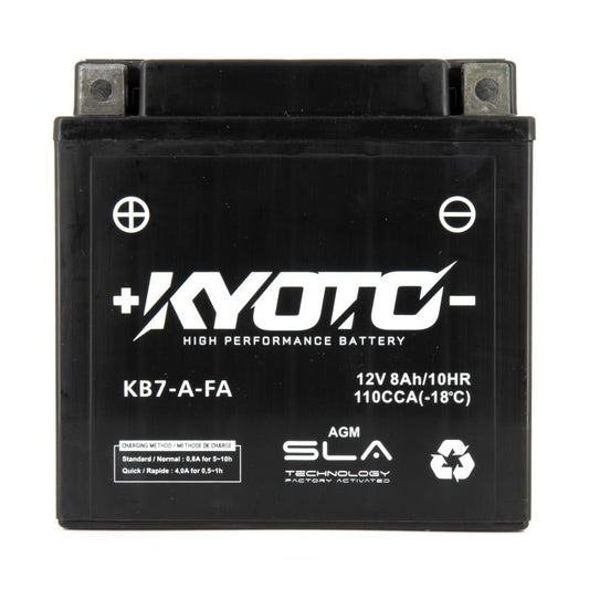 Batterie Moto Kyoto YB7-A — AGM 12V Sans Entretien