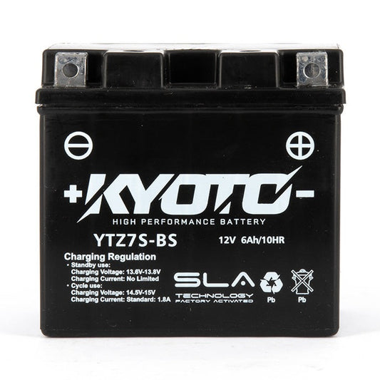 Batterie Moto Kyoto YTZ7S-BS — AGM 12V Sans Entretien