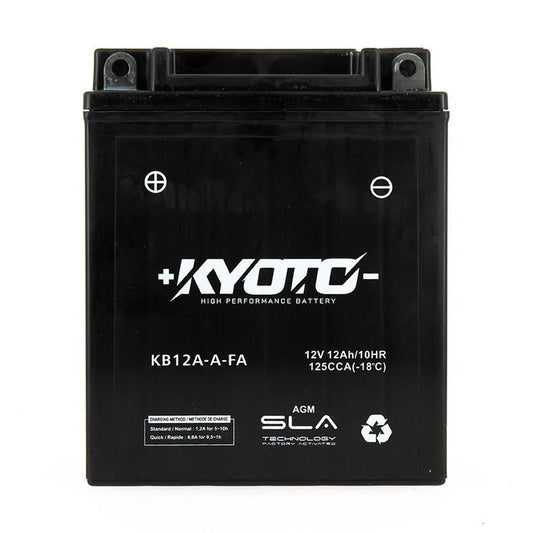 Batterie Moto Kyoto YB12A-A — AGM 12V Sans Entretien