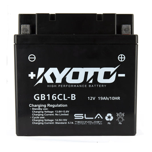 Batterie Moto Kyoto YB16CL-B — AGM 12V Sans Entretien