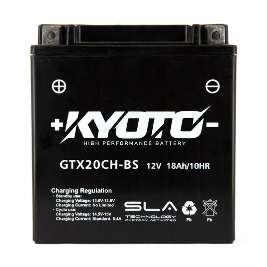 Batterie Moto Kyoto YTX20CH-BS — AGM 12V Sans Entretien