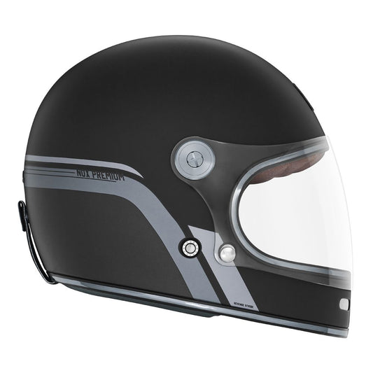 Casque Moto Intégral Revenge Strobe Noir Mat Titanium | NOX - LE PRATIQUE DU MOTARD