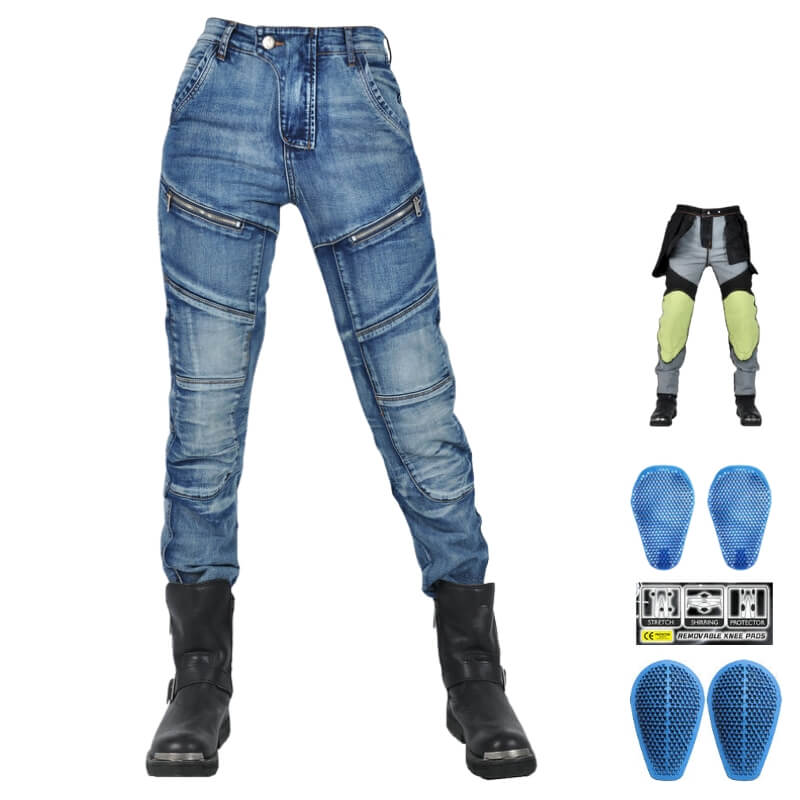 Pantalon Moto Femme Kevlar & Protections CE2 – LOONGBIKE™ 4Rider - LE PRATIQUE DU MOTARD