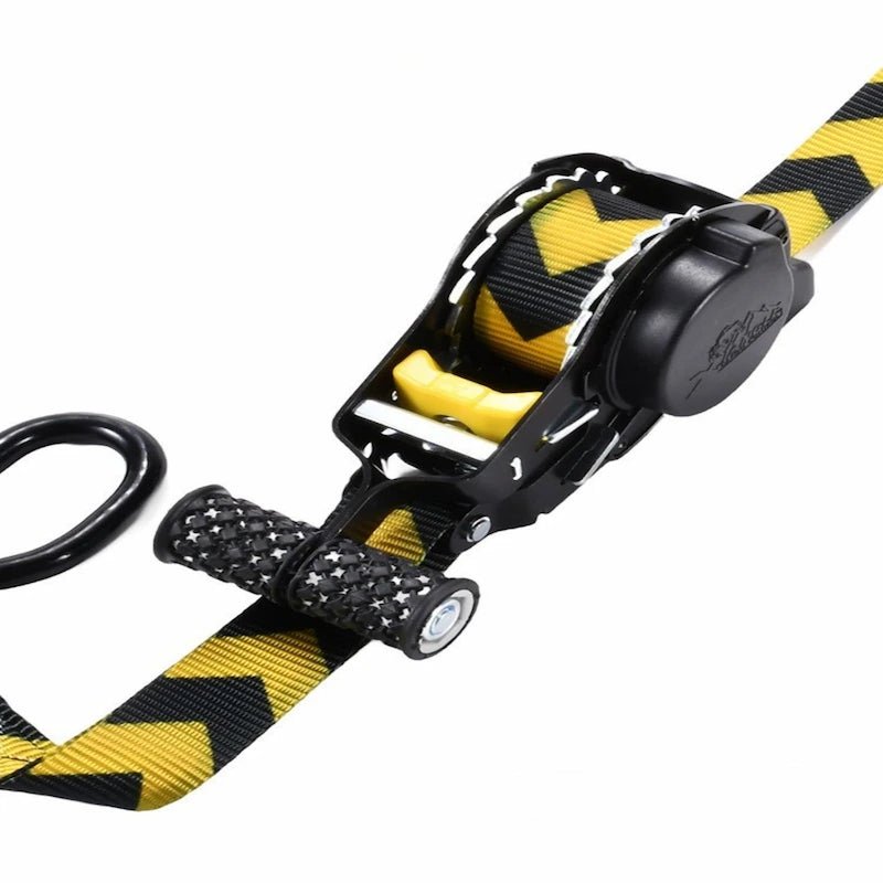 Sangle Automatique Rétractable a cliquet | 3.30m - 680kg - LE PRATIQUE DU MOTARD