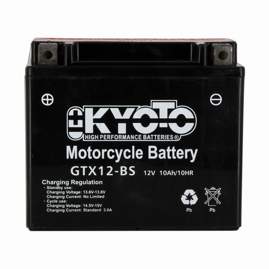 Batterie Moto Kyoto YTX12-BS — AGM 12V Sans Entretien