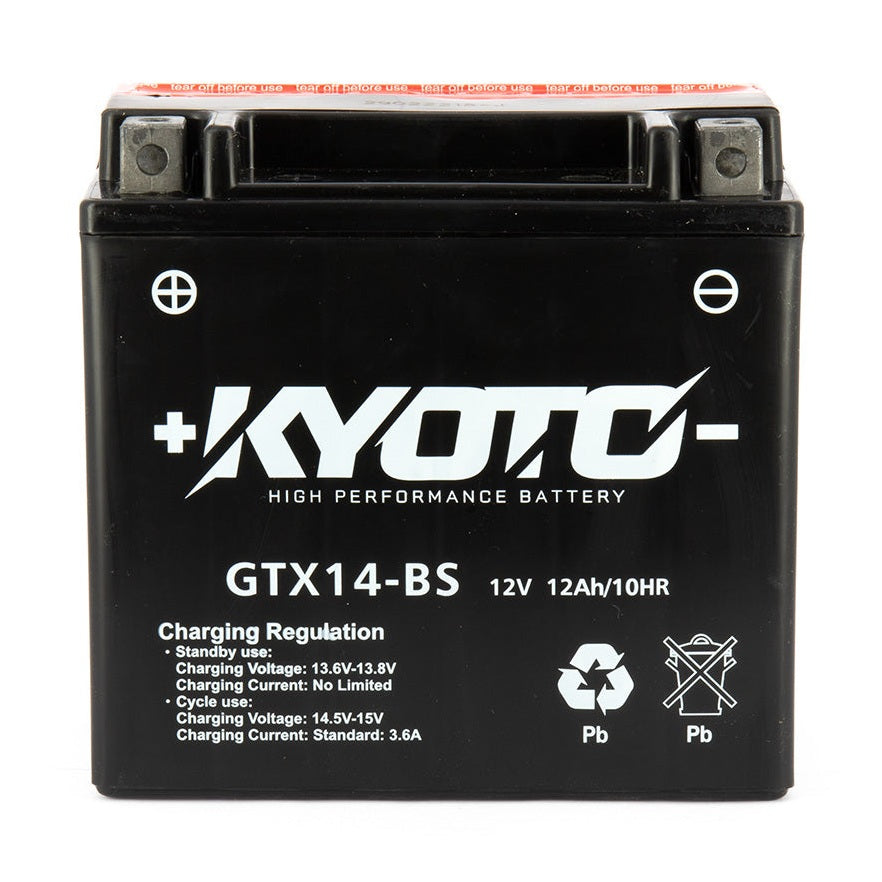 Batterie Moto Kyoto YTX14-BS — AGM 12V Sans Entretien
