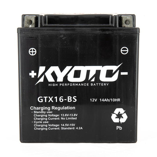 Batterie Moto Kyoto YTX16-BS — AGM 12V Sans Entretien