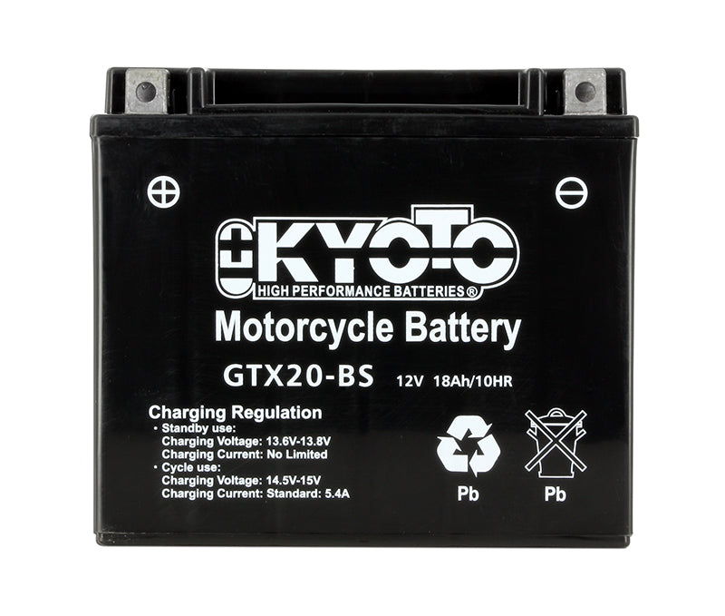 Batterie Moto Kyoto YTX20-BS — AGM 12V Sans Entretien