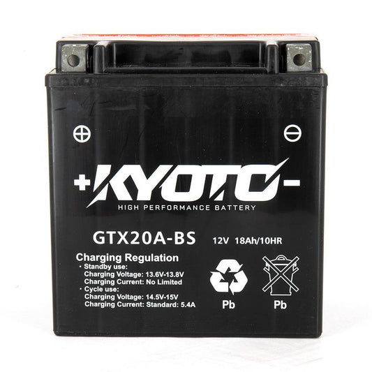 Batterie Moto Kyoto YTX20A-BS — AGM 12V Sans Entretien