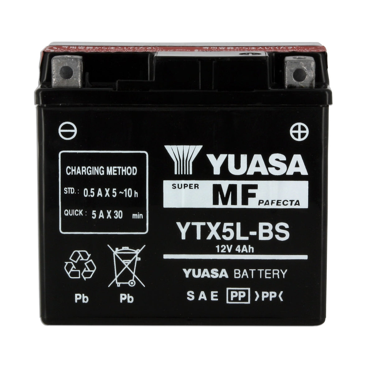 Batterie Moto Yuasa YTX5L-BS — AGM 12V Sans Entretien