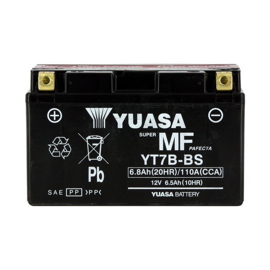 Batterie Moto Yuasa YT7B-BS — AGM 12V Sans Entretien